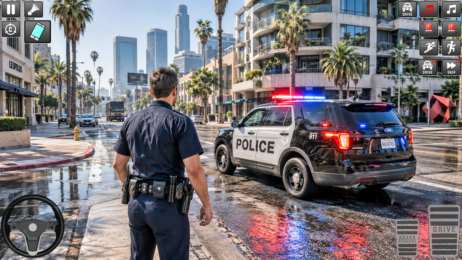 police Simulator: police car screenshot