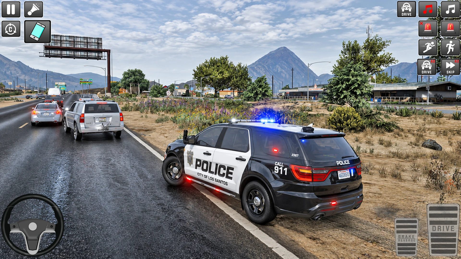 police Simulator: police car screenshot